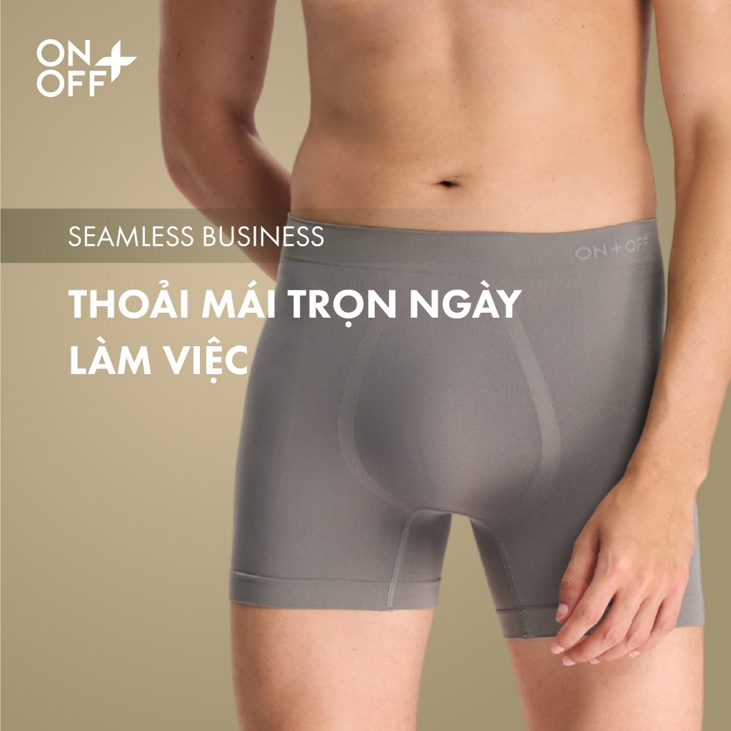 Quần lót nam boxer brief seamless 3D Pouch Business, co giãn thoải mái, thoáng khí ONOFF-18UL26A665