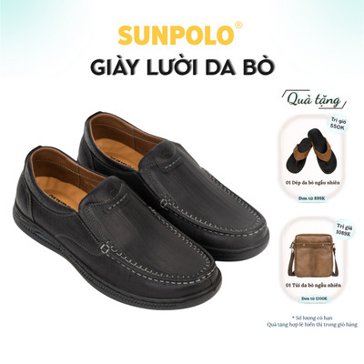 Giày mọi nam da bò SUNPOLO CS5149