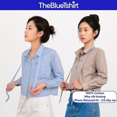 TheBlueTshirt - Áo sơ mi phom dáng relaxed fit cho nữ - Ivy Grace Shirt - Women