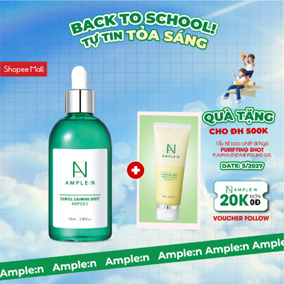 Tinh Chất Rau Má Cấp Ẩm Làm Dịu Da Ample:N Centel Calming Shot Ampoule
