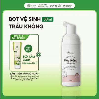 [MINI SIZE] Bọt Vệ Sinh Phụ Nữ Mây Hồng Tinh Chất Trầu Không Cỏ Mềm 50ml