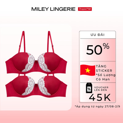[Áo Ngực Nữ] Combo 2 Áo Lót Thun Lạnh Cúp Ngang Miley Lingerie, Tháo Dây Linh Hoạt, Chống Tuột Diện Đầm Hở Vai