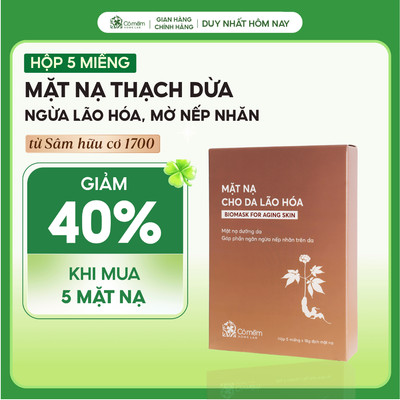 Hộp 5 miếng mặt nạ dưỡng da Sâm 1700 dưỡng ẩm ngừa lão hoá da Cỏ Mềm