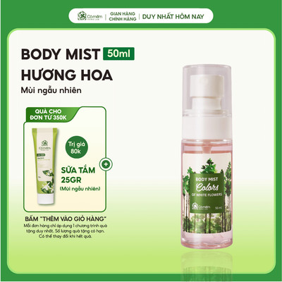 [Mùi Ngẫu Nhiên] Body Mist Xịt Thơm Toàn Thân Quần Áo Nam Nữ Hương Nước Hoa Ngọt Ngào Cỏ Mềm 50ml