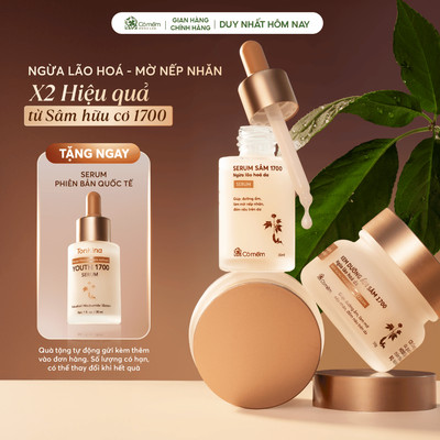 [MUA 2 TẶNG 1] Bộ Đôi Ngừa Lão Hoá Mờ Đốm Nâu Nếp Nhăn Serum Kem Dưỡng Sâm 1700 Cỏ Mềm