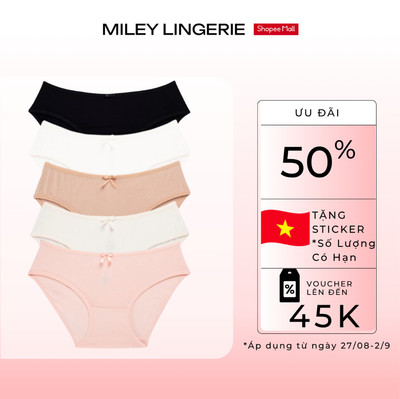[LIVE] Combo 5 Quần Lót Nữ Modal Visco Miley Lingerie BCS04 - Mềm Mịn, Không Hằn Viền, Kháng Khuẩn, Thoáng Khí