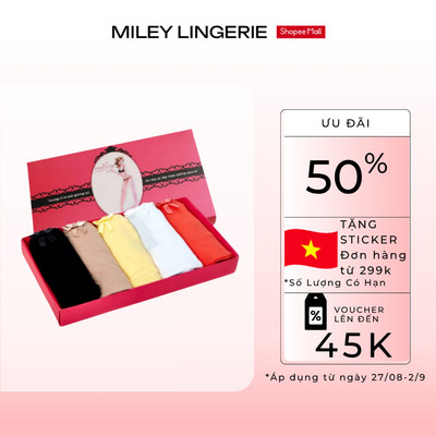 Hộp 5 Quần Lót Modal New Color Miley Lingerie Thoáng Khí Mềm Mịn Kháng Khuẩn BCS04 new - Màu Ngẫu Nhiên