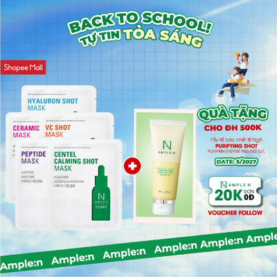 Mặt Nạ Giấy Dưỡng Ẩm Chăm Sóc Da Ample: Shot Mask