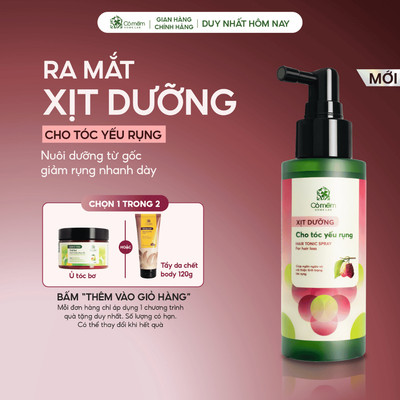 Xịt dưỡng tóc và da đầu Dâu Tằm ngừa rụng tóc, hỗ trợ mọc tóc dành cho tóc yếu rụng Cỏ Mềm 100ml