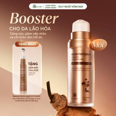 Tinh Chất Dưỡng Da Booster Serum Sâm Căng Mịn  Mờ Nếp Nhăn Dưỡng Sáng Da Cỏ Mềm 30gr