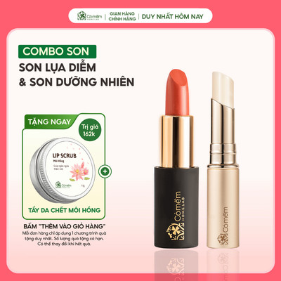 Combo Son Môi Lụa Diễm Son Dưỡng Nhiên Chứa Maxilip Môi Căng Mọng Ngăn Ngừa Lão Hóa Môi Cỏ Mềm