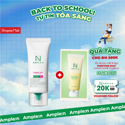 Kem Chống Nắng Nâng Tone AMPLE:N Ceramide Shot Sun Care SPF+++