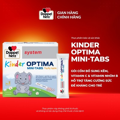 [BS] Combo 2 hộp thực phẩm bảo vệ sức khỏe Doppelherz Kinder Optima Mini-Tabs