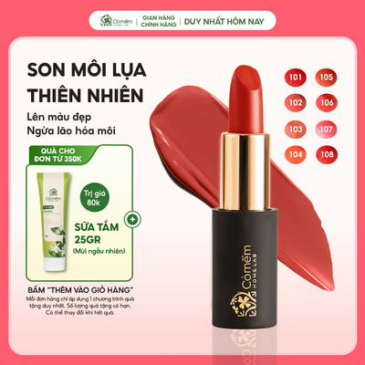 Son Môi Lụa Thành Phần Thiên Nhiên Bảng Màu Đẹp Đa Dạng Cỏ Mềm 4g