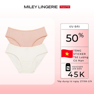 Set 2 Quần Lót Modal Visco Miley Lingerie - Kháng Khuẩn, Thoáng Khí