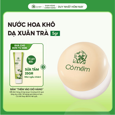 Nước Hoa Khô Dạ Xuân Trà Hương Mật Ong Hoa Nghệ Tây Cỏ Mềm - 5g