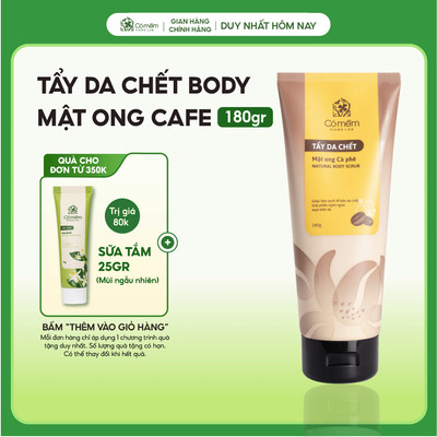 Tẩy Da Chết Body Mật Ong Cà Phê Làm Sạch Da Cho Da Mịn Màng Sáng Sạch Cỏ Mềm 180g