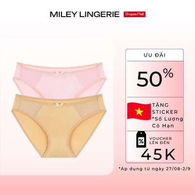 Combo 2 Quần Lót Thun Lạnh Phối Ren Sườn Active Miley Lingerie FMM0205-0905