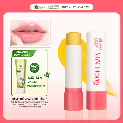 Son Dưỡng Hồng Môi Cải Thiện Thâm Môi Ngăn Ngừa Nứt Nẻ Vitamin E Cỏ mềm 4,5g
