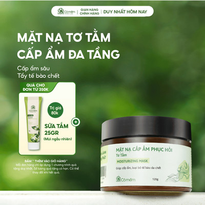 Mặt Nạ Đất Sét Cấp Ẩm Cho Da Tẩy Tế Bào Chết Tơ Tằm Cỏ Mềm 120g