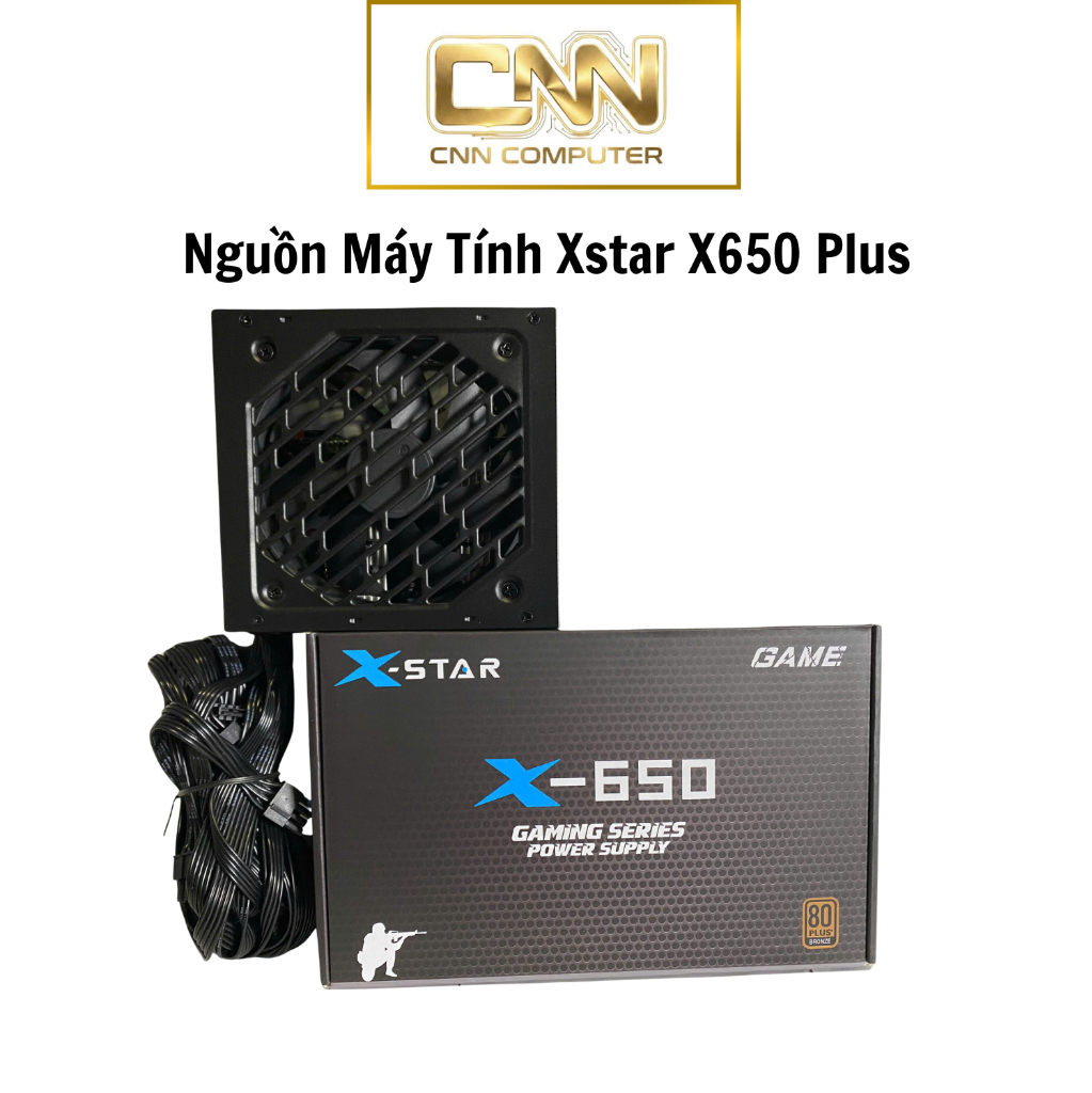 Nguồn Máy Tính X650 Plus Xstar Chính Hãng Bảo Hành 36 Tháng