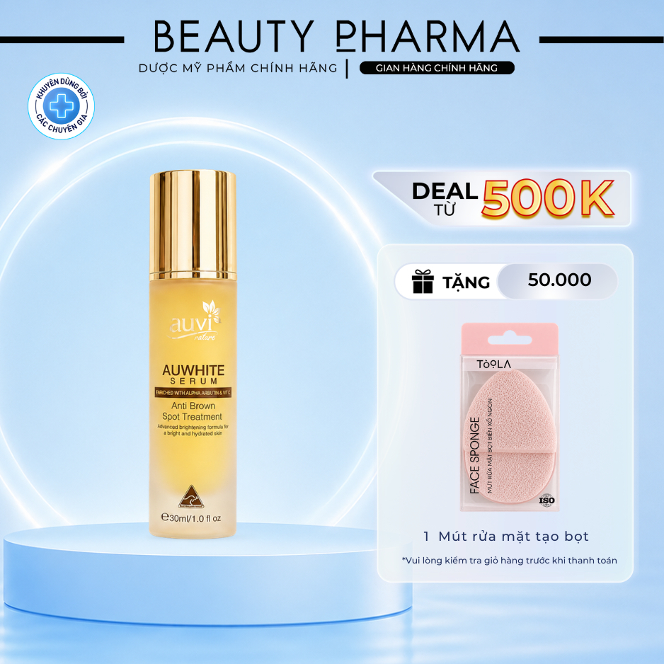 [DATE MỚI-CHÍNH HÃNG DA LIỄU] AUVI AUWHITE SERUM – Tinh chất dưỡng ẩm và làm trắng da Auvi Nature