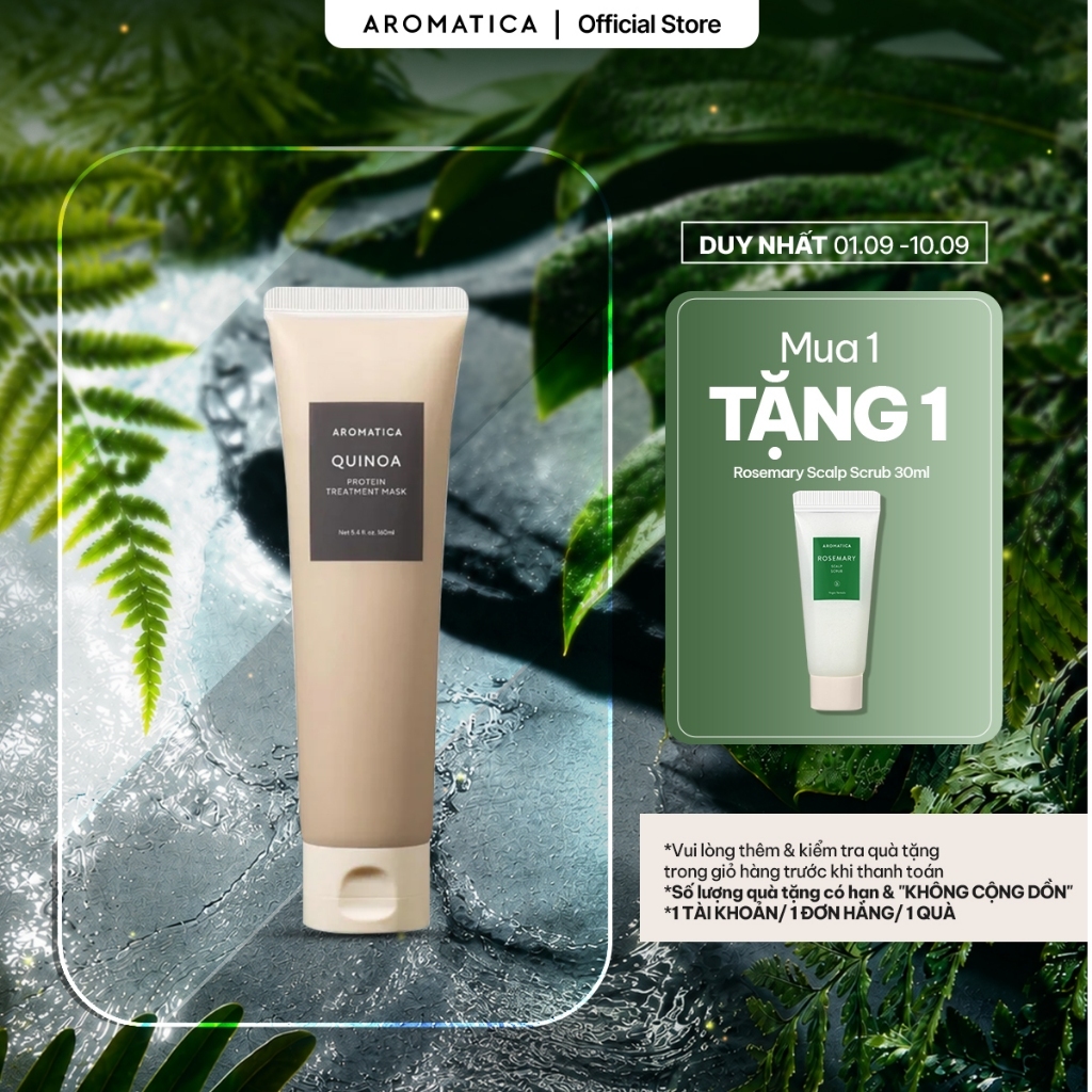 Mặt nạ dưỡng tóc Aromatica Quinoa Protein Treatment Mask 160ml