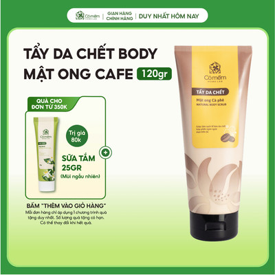 Tẩy Da Chết Body Mật Ong Cà Phê Dạng Tuýp Làm Sạch Da Cho Da Cỏ Mềm 120g