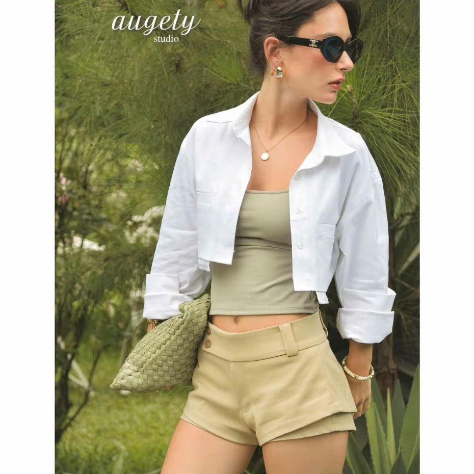 [PASS] - Pass Quần Short Cạp Trễ Ống Xéo Hai Lớp AUGETY New 99 | Size M