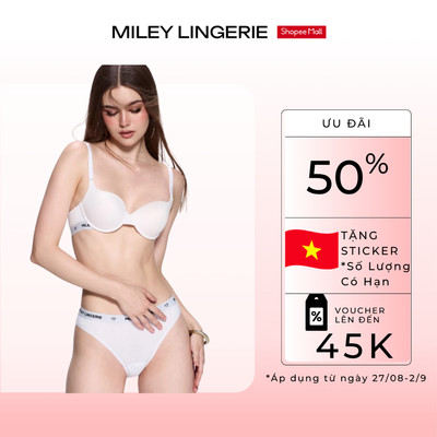 Bộ Đồ Lót Miley Lingerie Vải Sợi Thiên Nhiên Bamboo Miley Nature BRB02001_FBS0201