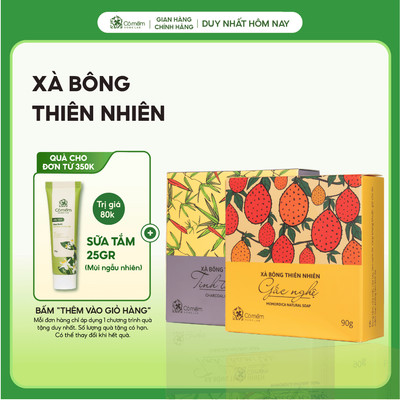 Xà Bông Tắm Và Rửa Mặt Thiên Nhiên Cỏ Mềm 90g