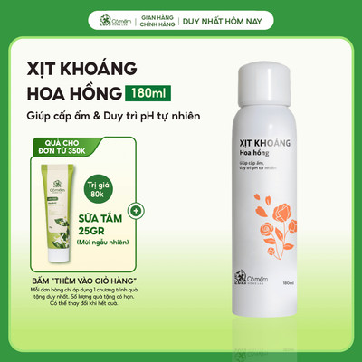 Xịt Khoáng Dưỡng Ẩm Nước Cân Bằng Da Cấp Ẩm Kiềm Dầu Cỏ Mềm 180ml