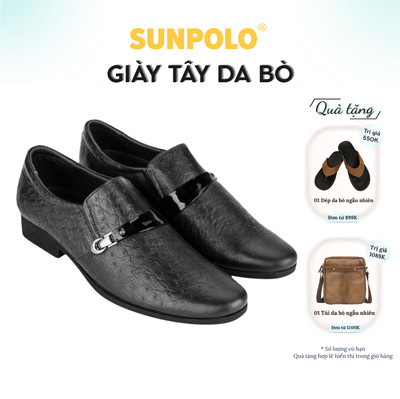 [ Xả kho ] Giày tây nam Da bò SUNPOLO giày đi làm văn phòng, công sở SPH307
