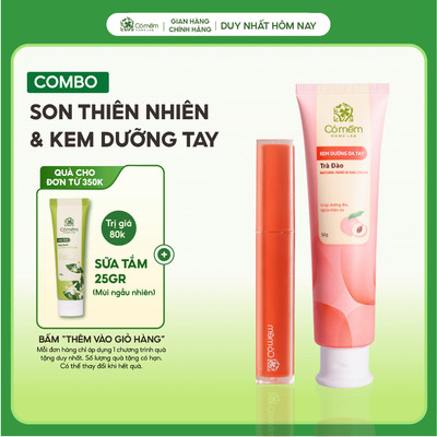 Combo Son Kem Thiên Nhiên Không Silicone Và Kem Dưỡng Da Tay Mềm Mượt Cỏ Mềm