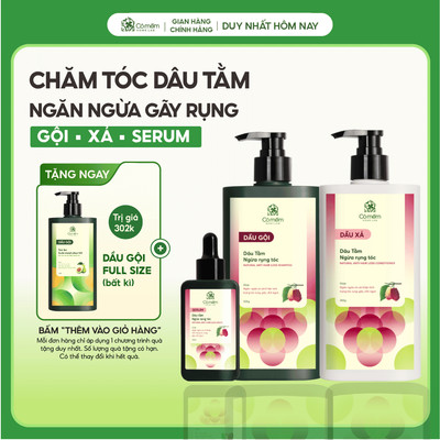 Bộ Chăm Sóc Tóc Ngăn Ngừa Rụng Tóc Dâu Tằm Hỗ Trợ Mọc Tóc Cho Mái Tóc Trông Dày Hơn Cỏ Mềm