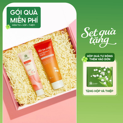 [Set Quà Tặng] - Combo Tẩy Da Chết Mặt & Kem Tay Cỏ Mềm | Quà tặng người yêu, mẹ, vợ, cô giáo