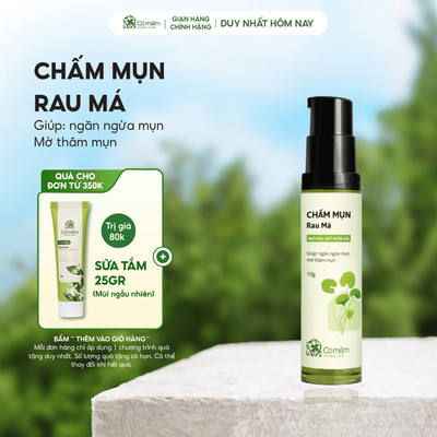 Chấm Mụn Dạng Gel Rau Má Giúp Dưỡng Da Ngăn Ngừa Và Cải Thiện Mụn, Mờ Vết Thâm Mụn Cỏ Mềm 10gr