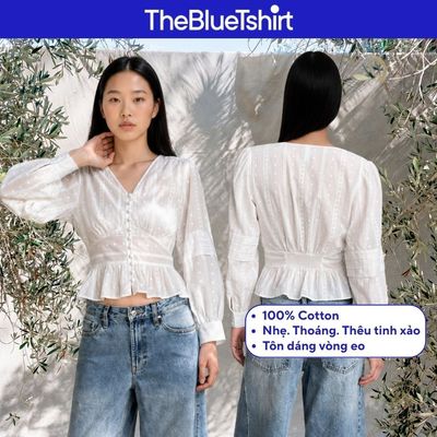 TheBlueTshirt - Áo kiểu phom dáng xòe nhẹ cho nữ - La Muse Top - Women