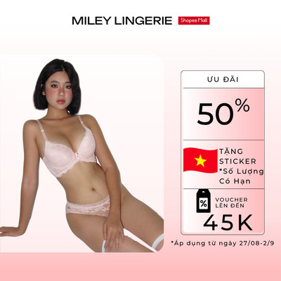 Áo Lót Nâng Ngực Mút Dày 4cm Miley Lingerie Nâng Đỡ, Thoáng Khí Miley Lingerie BRL02001- BRL12001