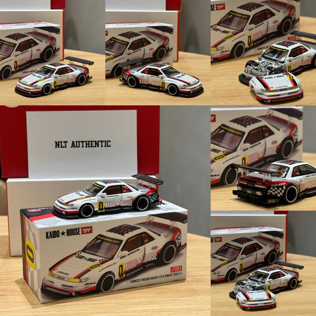KaidoHouse x Minigt NISSAN SILVIA S13-R CIRCUIT SPEC V1 ( Newseal )