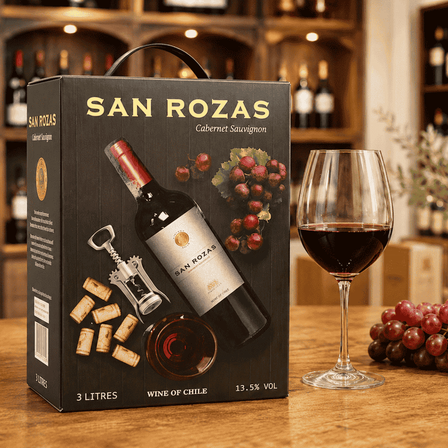 Rượu vang bịch Chile San Rozas 3 lít nhập khẩu