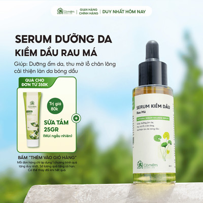 Serum Kiềm Dầu Rau Má Dưỡng Ẩm Thu Mờ Lỗ Chân Lông Cải Thiện Dầu Nhờn Cỏ Mềm 30ml