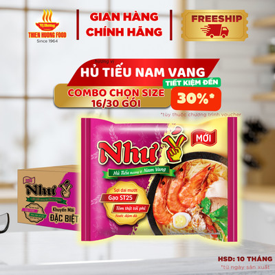 Hủ Tiếu Nam Vang Như Ý -16 gói/ 30 gói x 60gram/gói