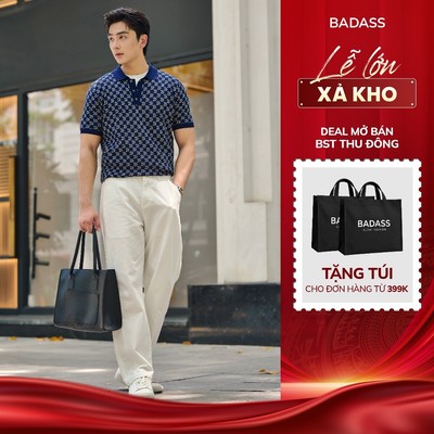 Quần Kaki Nam BADASS Ống Suông Form Chuẩn Đứng Dáng Cao Cấp Phong Cách Trẻ Trung QKSTK703