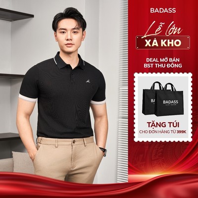 Áo Polo Nam BADASS Chất Liệu Cao Câp, Sang Trọng, Thanh Lịch, Trẻ Trung - POHOL602