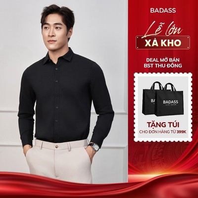 Sơ Mi Dài Tay BADASS Siêu Thoáng Mát, Sang Trọng, Thanh Lịch - STDOL517