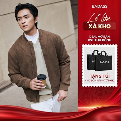 Áo Khoác Jacket Da Lộn Nam Cao Cấp 2 Lớp Chắn Gió - Khóa Trơn Bền Đẹp, Áo Khoác Menswear Phong Cách Thể Thao  ADLTK602