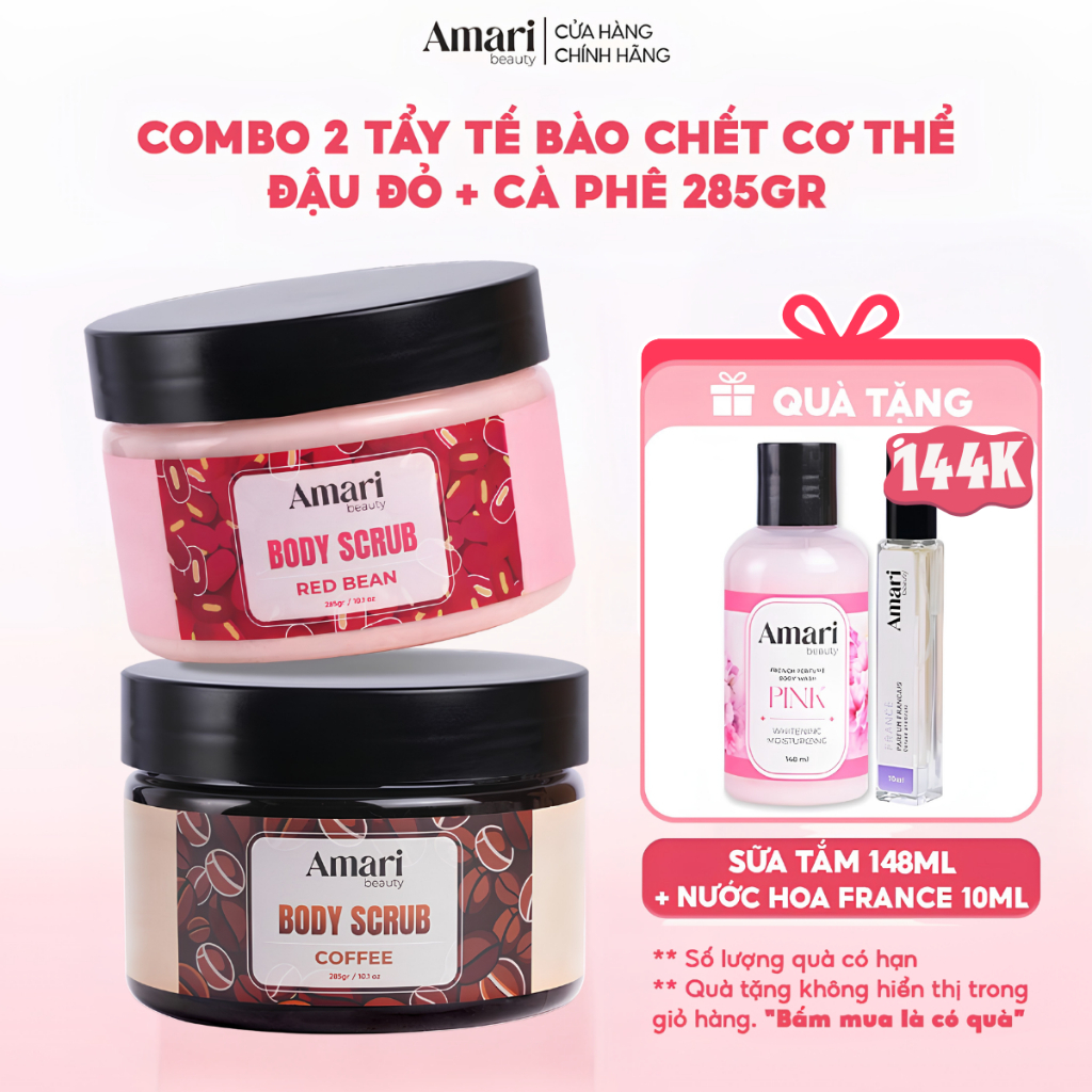 Tẩy Tế Bào Chết Body Amari Beauty Giúp Làm Sạch Da, Sáng Da & Mềm Mại - 285gr