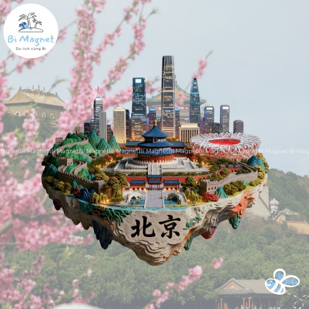 [ORDER] Magnet nam châm Bắc Kinh Tử Cấm Thành dán tủ lạnh lưu niệm Beijing Trung Quốc