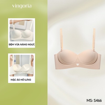 Áo lót su hở lưng chữ U không gọng đệm VINGO/VINGORIA S466